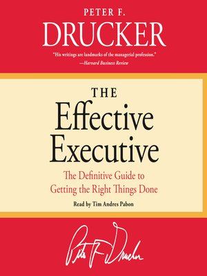 The Effective Executive - Audiobook